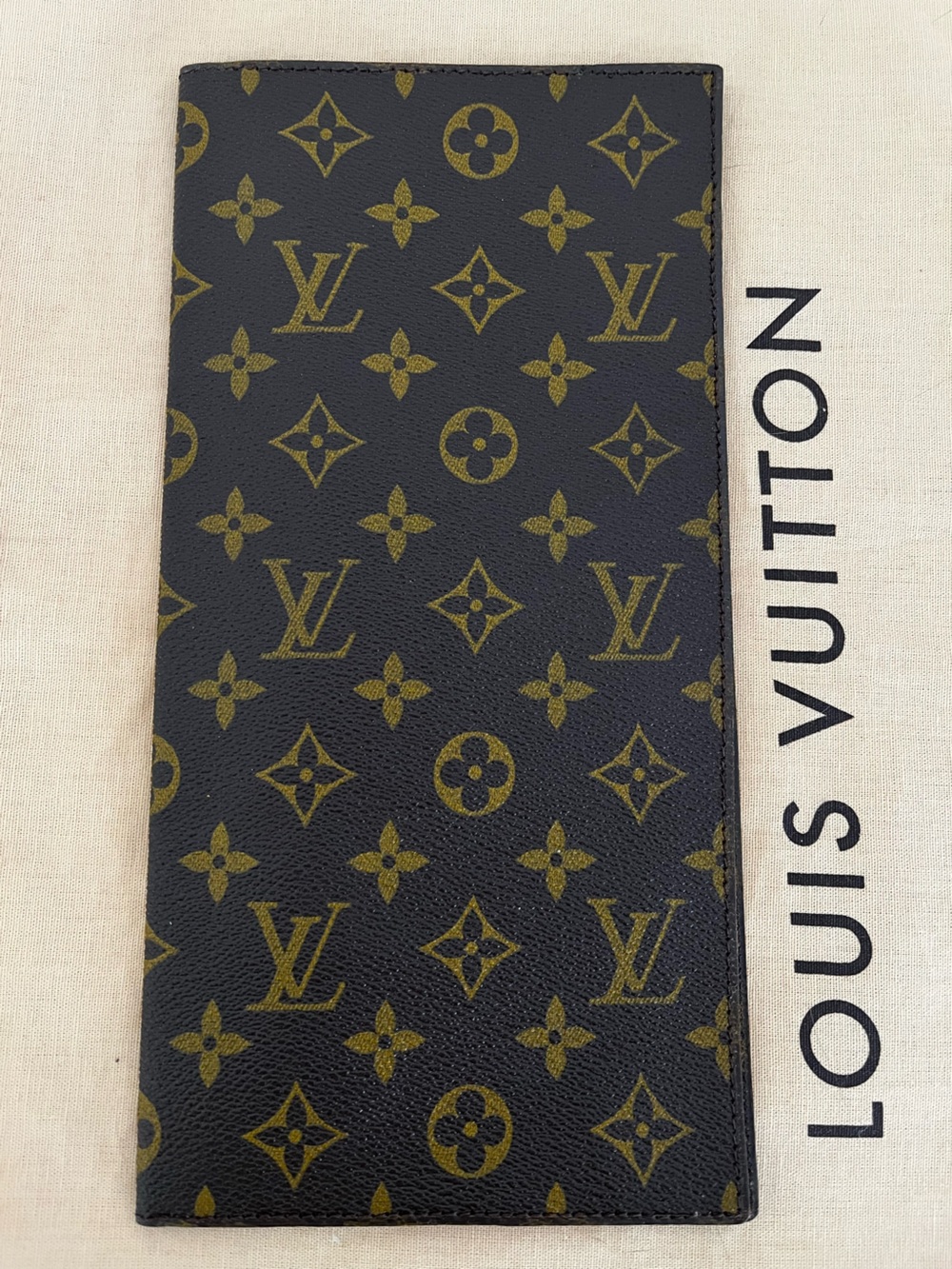 Rare Louis Vuitton Monogram Bifold  Document Receipt Passport Holder Late 60s-70